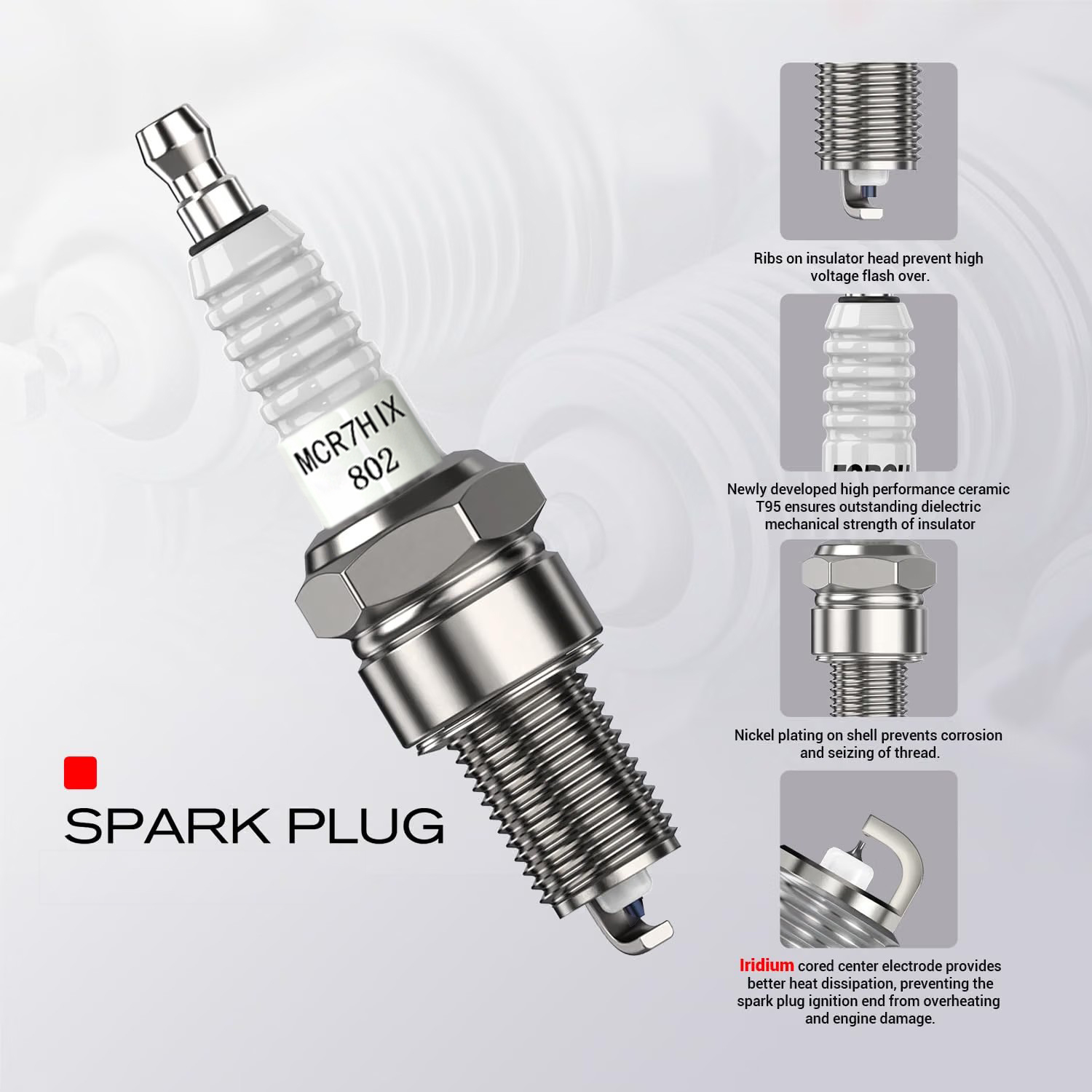 1-4 unidades, bujía de iridio  - Motorcycle Spark Plug reseña y precio